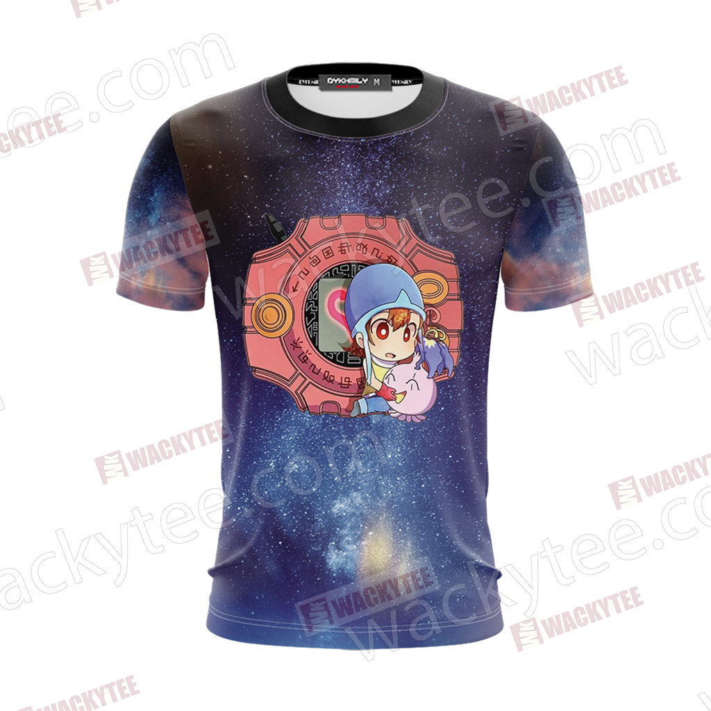 Digimon Hikari And Tailmon Unisex 3D T-shirt