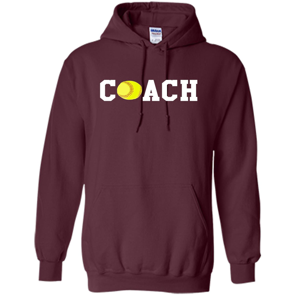 Softball Coach Gift T-shirt Maroon