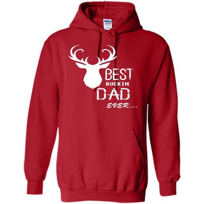 Fathers Day T-shirt Best Buckin Dad Ever Red