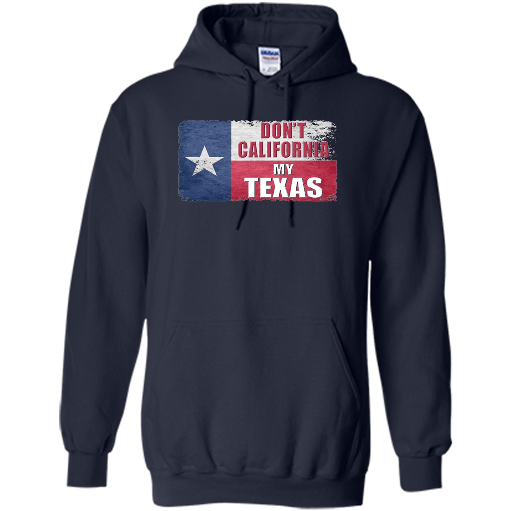 Don't California My Texas Flag T-shirt Navy