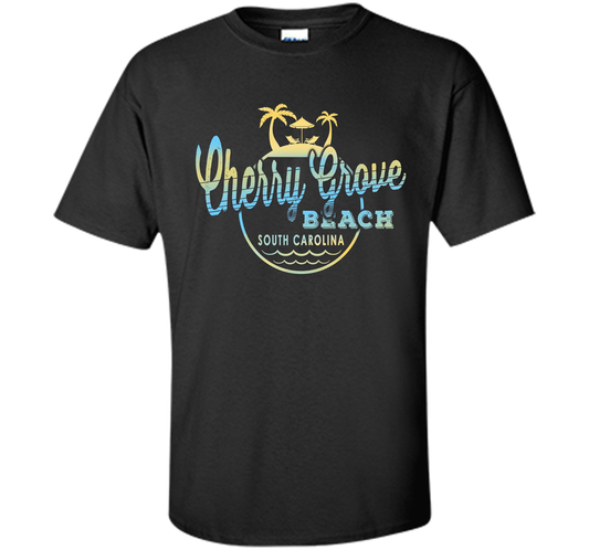 cherry grove South Carolina beach tshirt t-shirt Black
