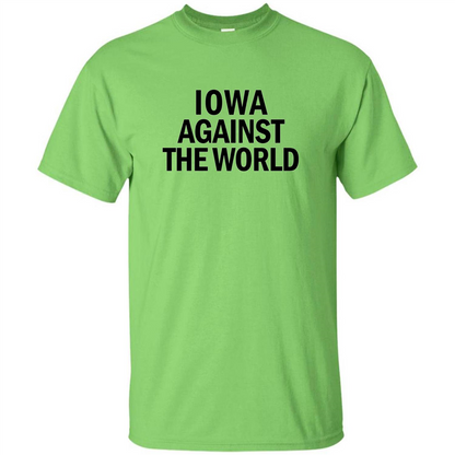 Iowa Against the World T-shirt Lime