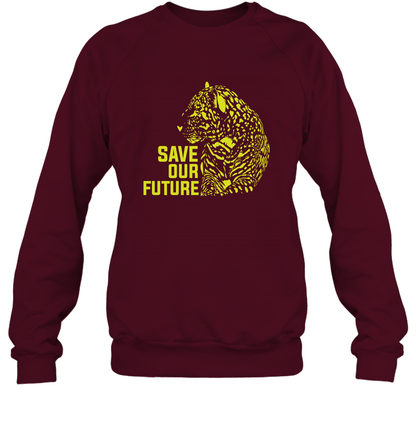 Save Our Future Wild Animals Shirt Sweatshirt Sweatshirt Maroon
