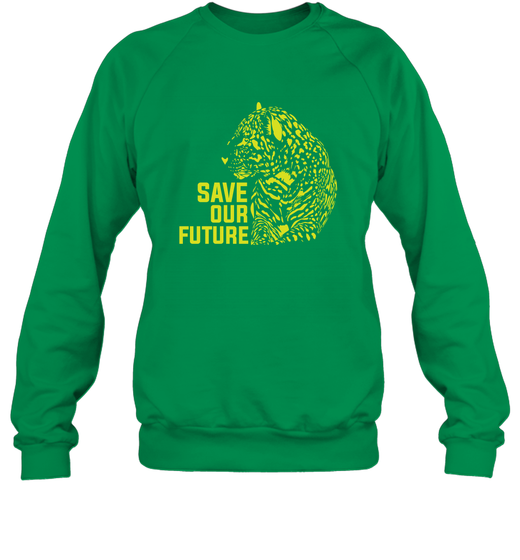 Save Our Future Wild Animals Shirt Sweatshirt Sweatshirt Irish Green
