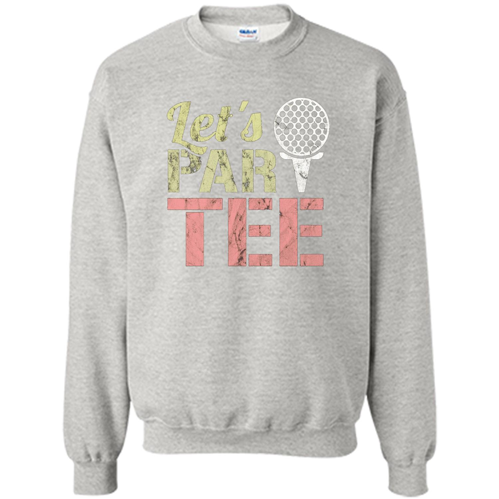 Funny Golf T-shirt Let's Par-Tee. Let's Party. Golf Joke Ash