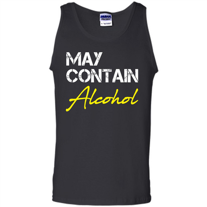 Wine T-shirt May Contain Alcohol Black