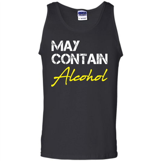 Wine T-shirt May Contain Alcohol Black