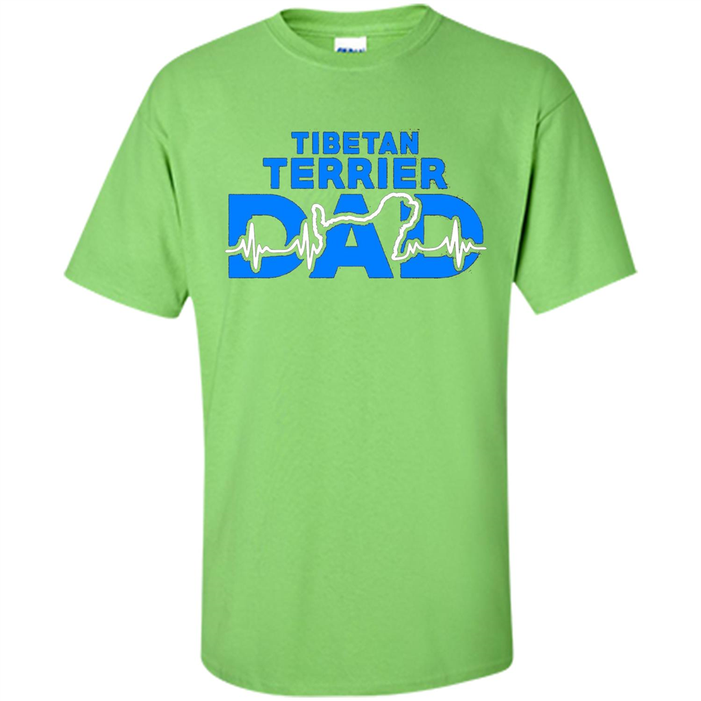 Tibetan Terrier Dad T-shirt Lime