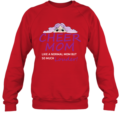 Cheer Mom Like A Normal Mom But So Much Louder Shirt Sweatshirt Sweatshirt Red