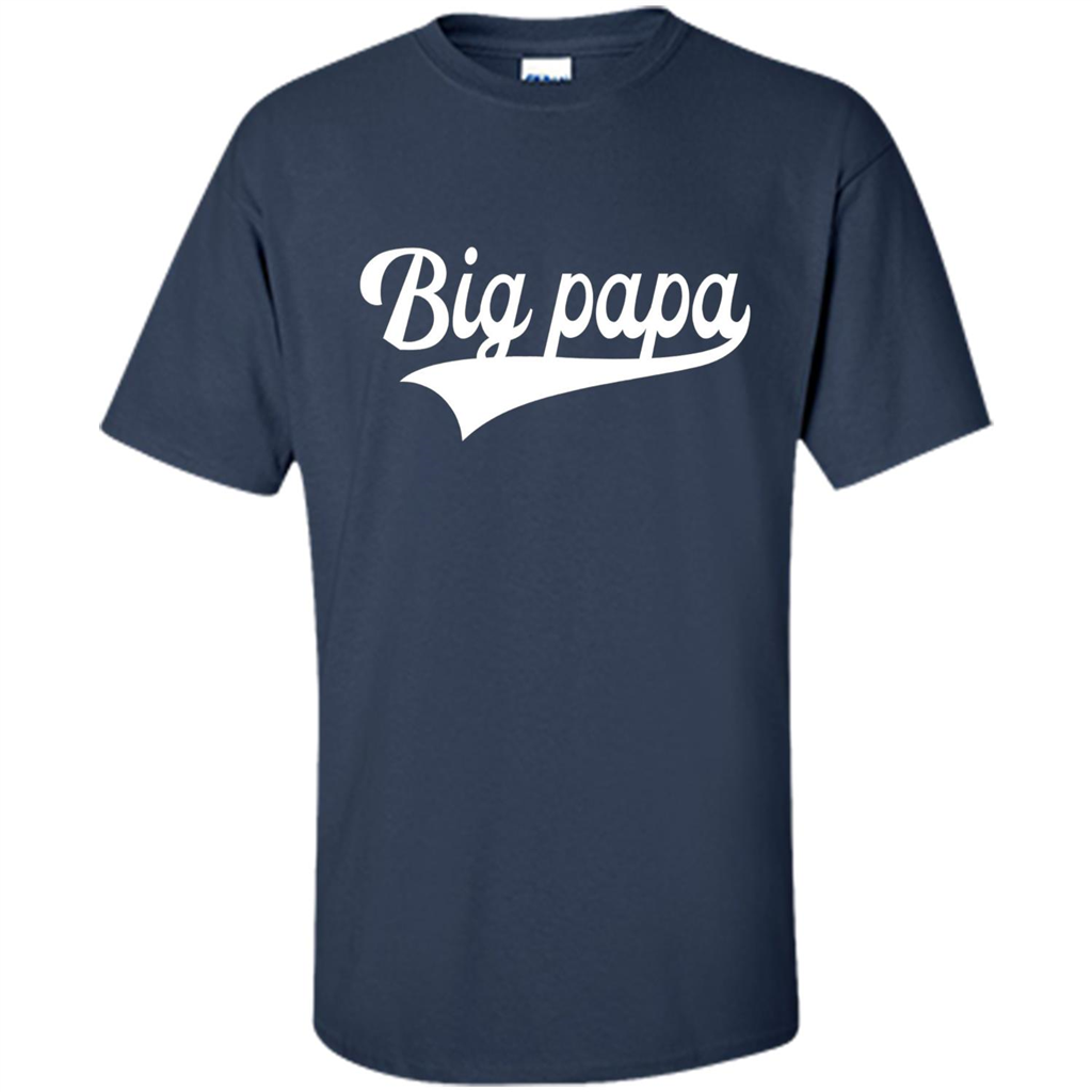 Fathers Day T-shirt Big Papa Navy