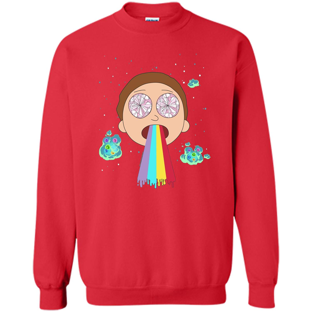 Cartoon Lovers T-shirt Space Morty Red