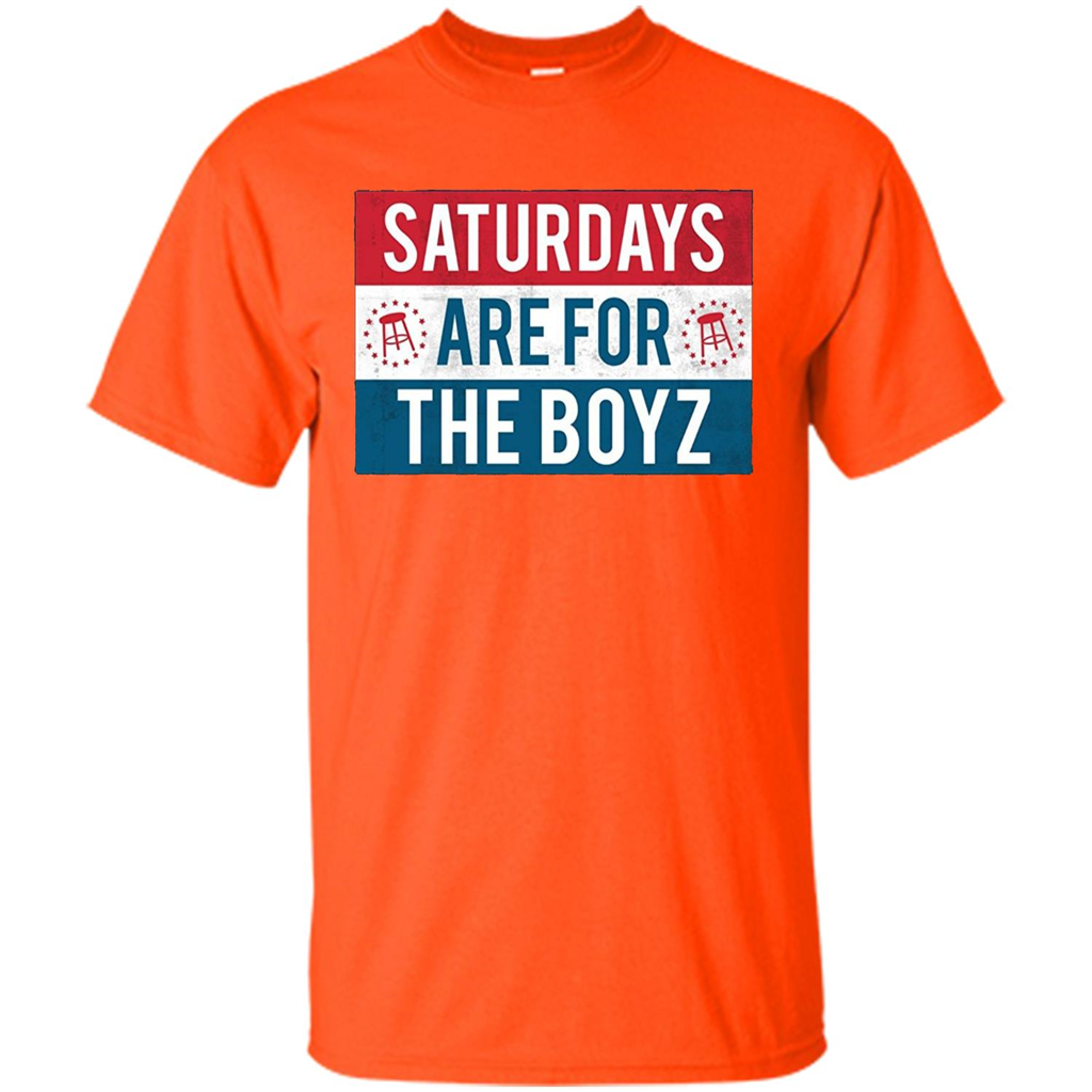 Saturdays Are For The Boyz T-shirt Orange
