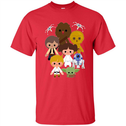 Movies T-shirt Cute Kawaii Style Heroes Premium Graphic T-Shirt Red