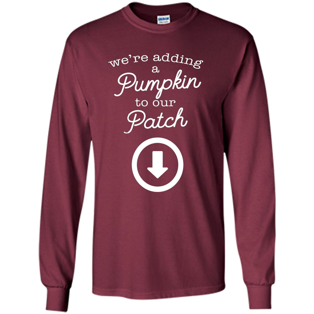 Halloween Maternity Costume Autumn Pumpkin Patch T-Shirt Maroon