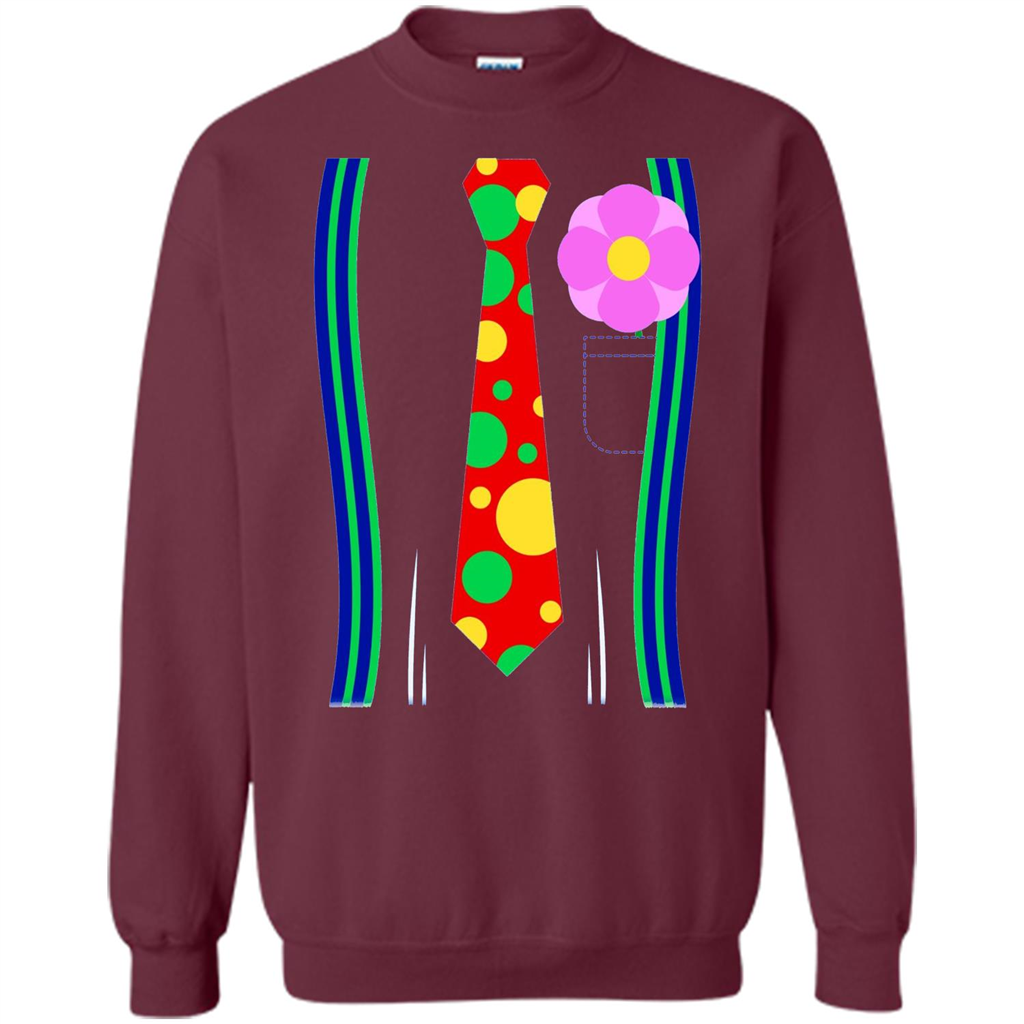 Halloween Clown Costume T-shirt Maroon