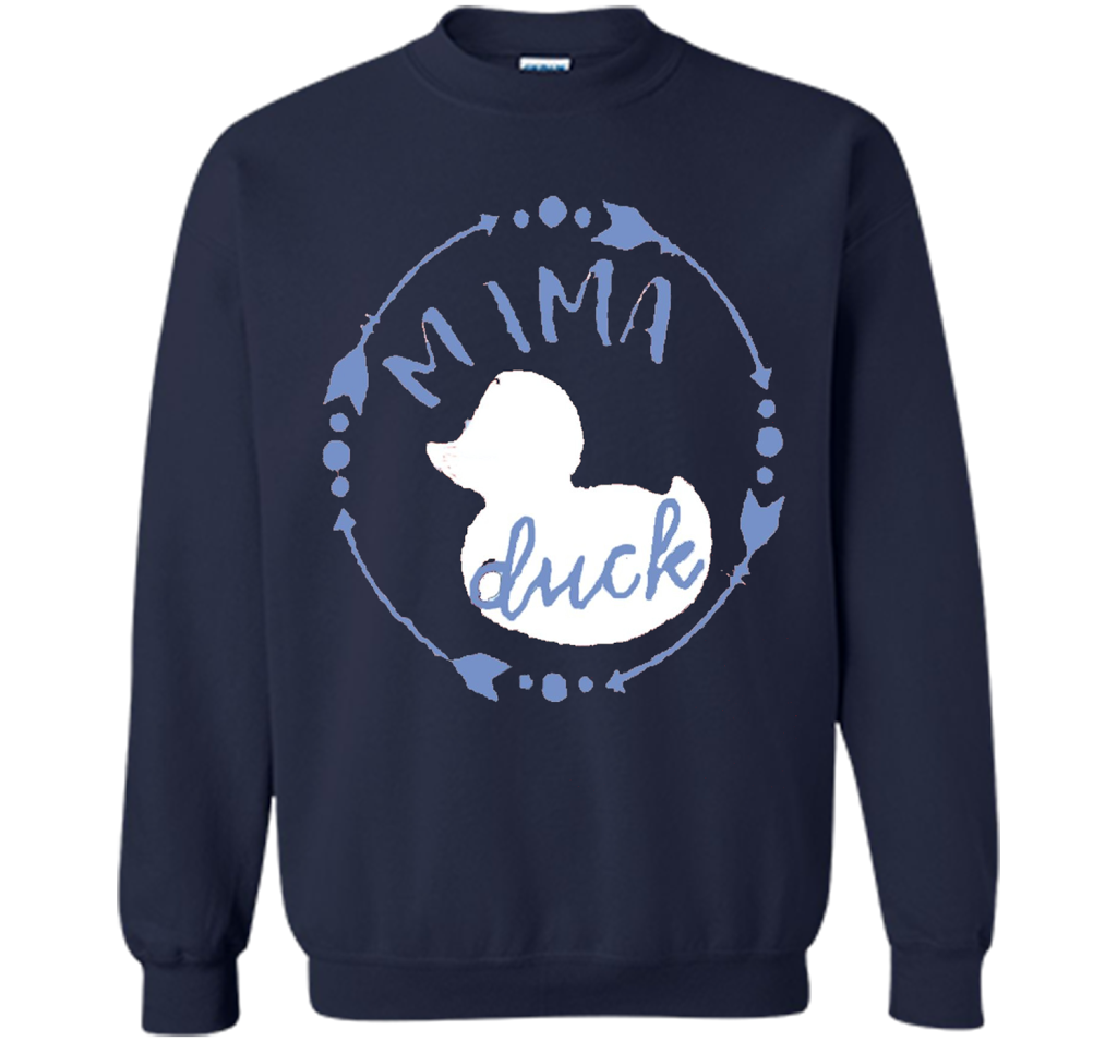 Women's Mama Duck TShirt, Mama Duck Plaid Shirt, Matching Fa shirt Navy