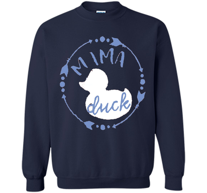 Women's Mama Duck TShirt, Mama Duck Plaid Shirt, Matching Fa shirt Navy