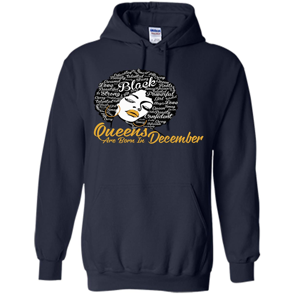 Queen Are Born In December T-shirt Navy
