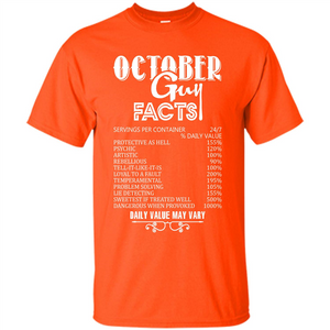 October Guy Facts T-shirt