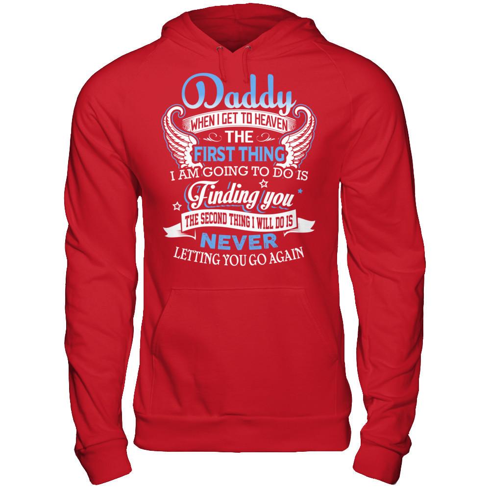 When I Get To Heaven Gildan - Pullover Hoodie Red