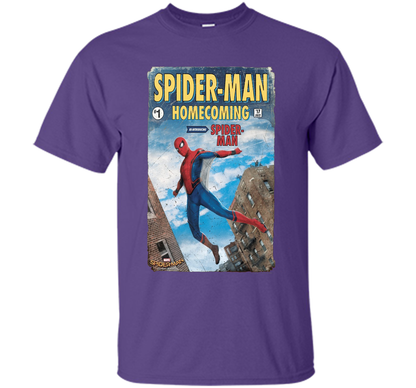 Marvel Spider-Man Homecoming Revamp #1 Issue Graphic T-Shirt t-shirt Purple