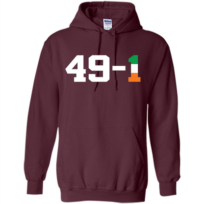 Funny Ireland Boxing T-shirt 49-1 T-shirt Maroon