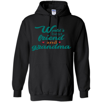 Grandma T-shirt World‰۪s Best Friend And Grandma Black