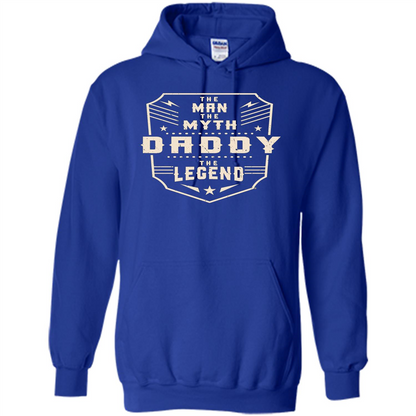 Fathers Day T-shirt The Man The Myth The Daddy The Legend Royal