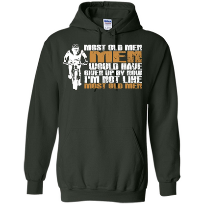 Bicycle Man T-shirt Most Old Men Would Have Given Up By Now I'm Not Like Most Old Men Forest Green