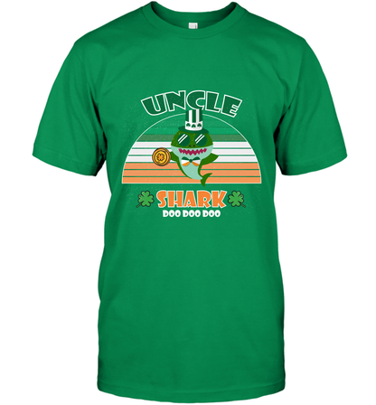 Irish Uncle Shark Saint Patricks Day Family Shirt T-Shirt Irish Green
