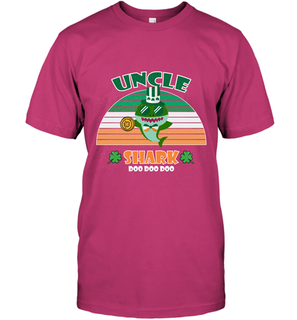 Irish Uncle Shark Saint Patricks Day Family Shirt T-Shirt Heliconia