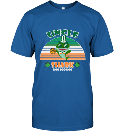 Irish Uncle Shark Saint Patricks Day Family Shirt T-Shirt Royal