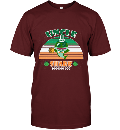 Irish Uncle Shark Saint Patricks Day Family Shirt T-Shirt Cardinal