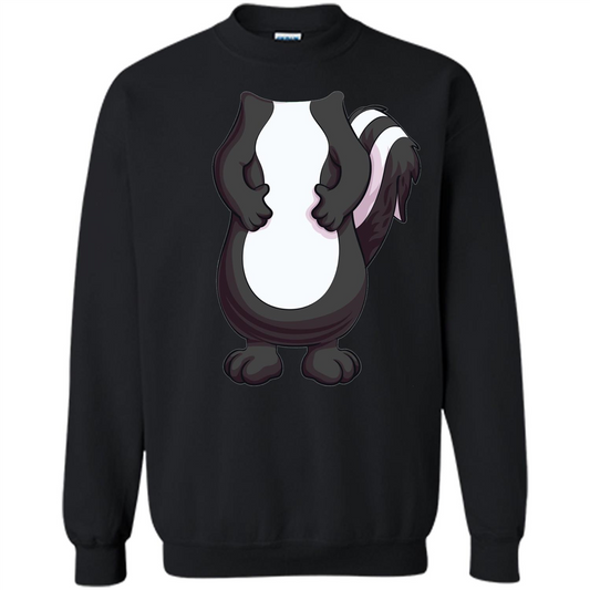 Skunk Costume T-Shirt Forr Halloween Black