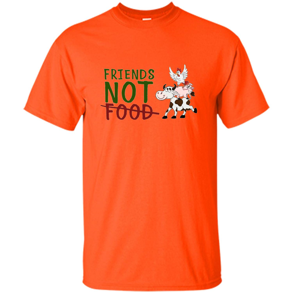 Friends Not Food T-Shirt Orange