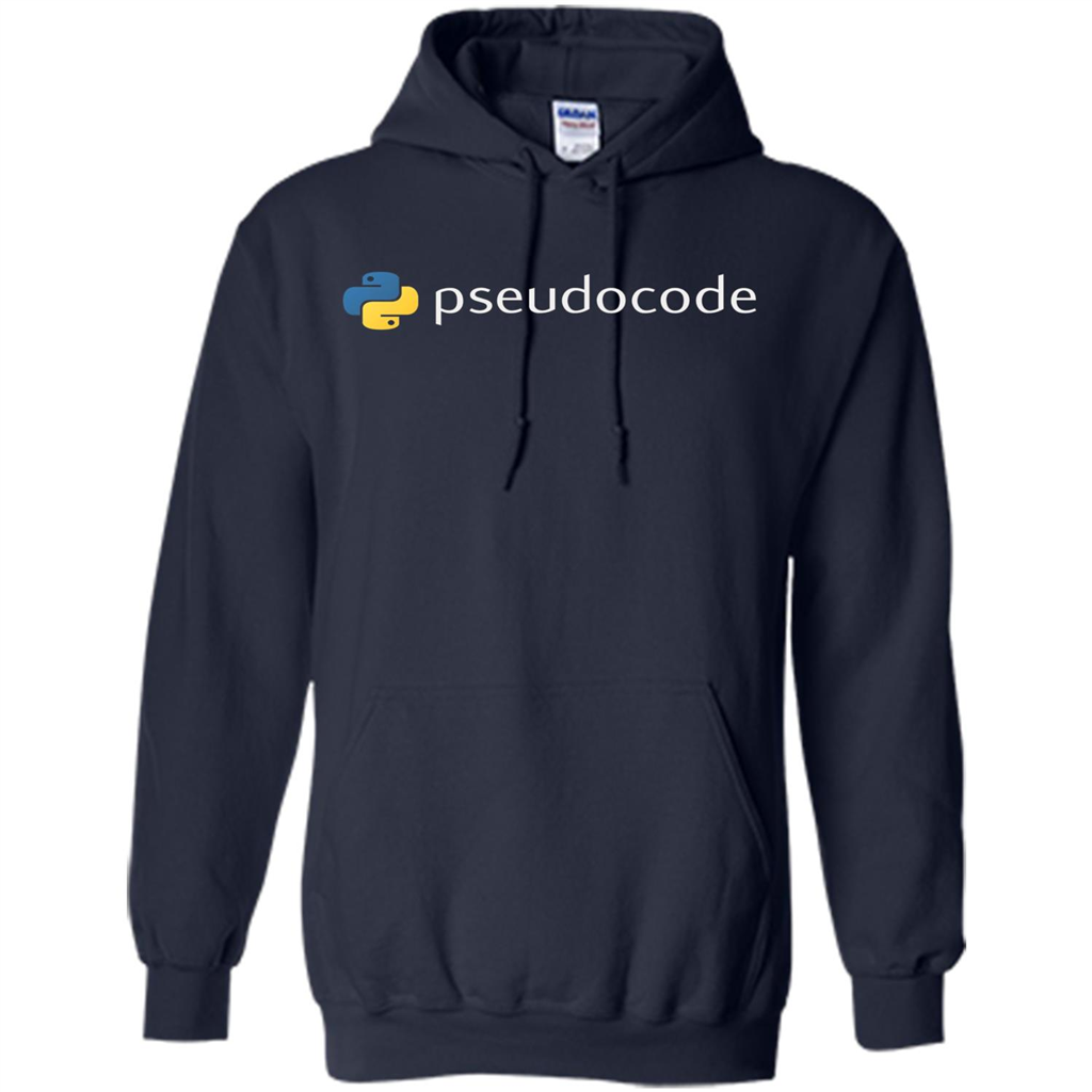 Funny Python Programming Pseudocode T-shirt Navy