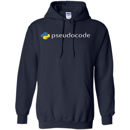 Funny Python Programming Pseudocode T-shirt Navy