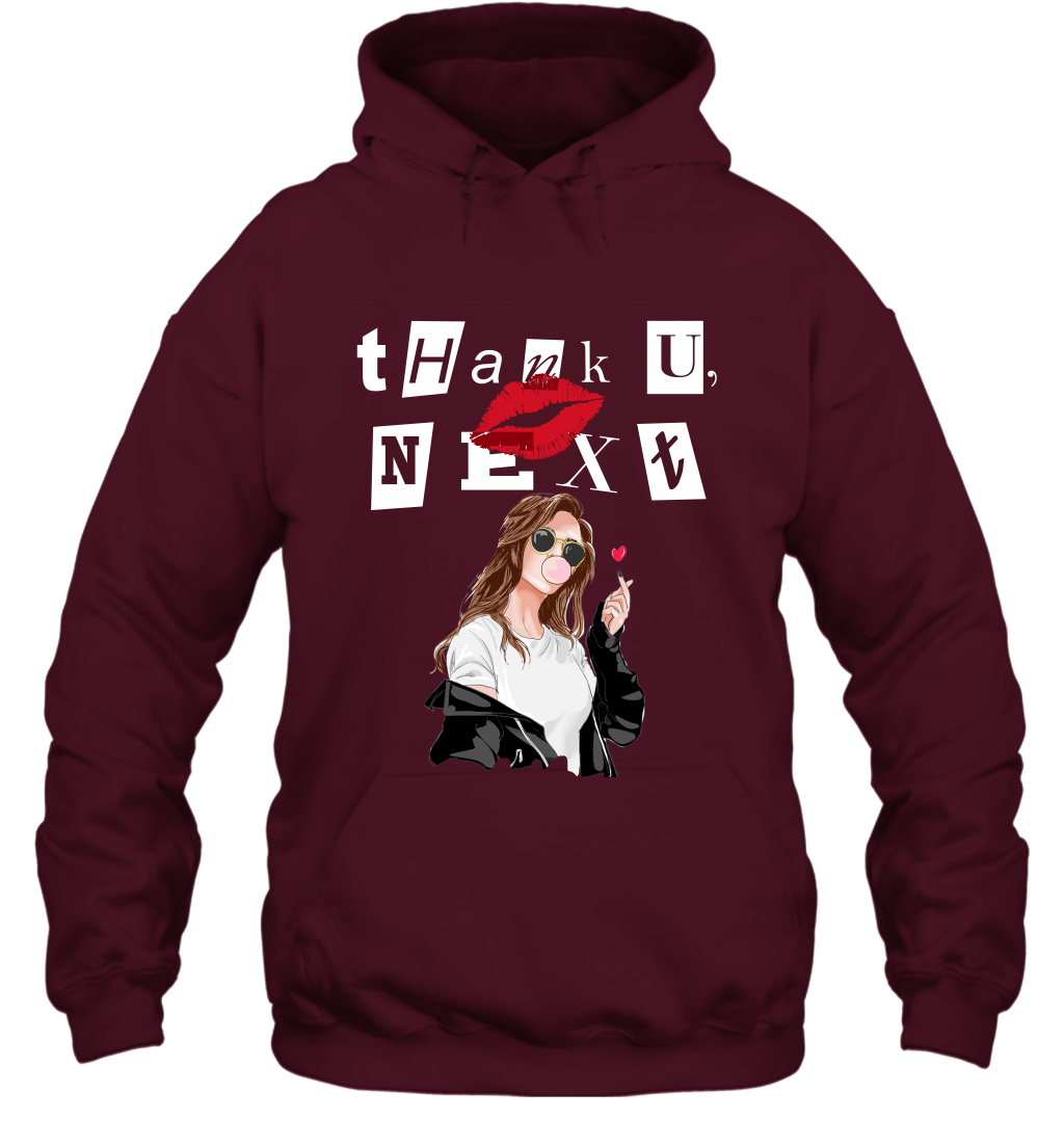 Thank You Next Girls Shirt Hoodie Hoodie Maroon