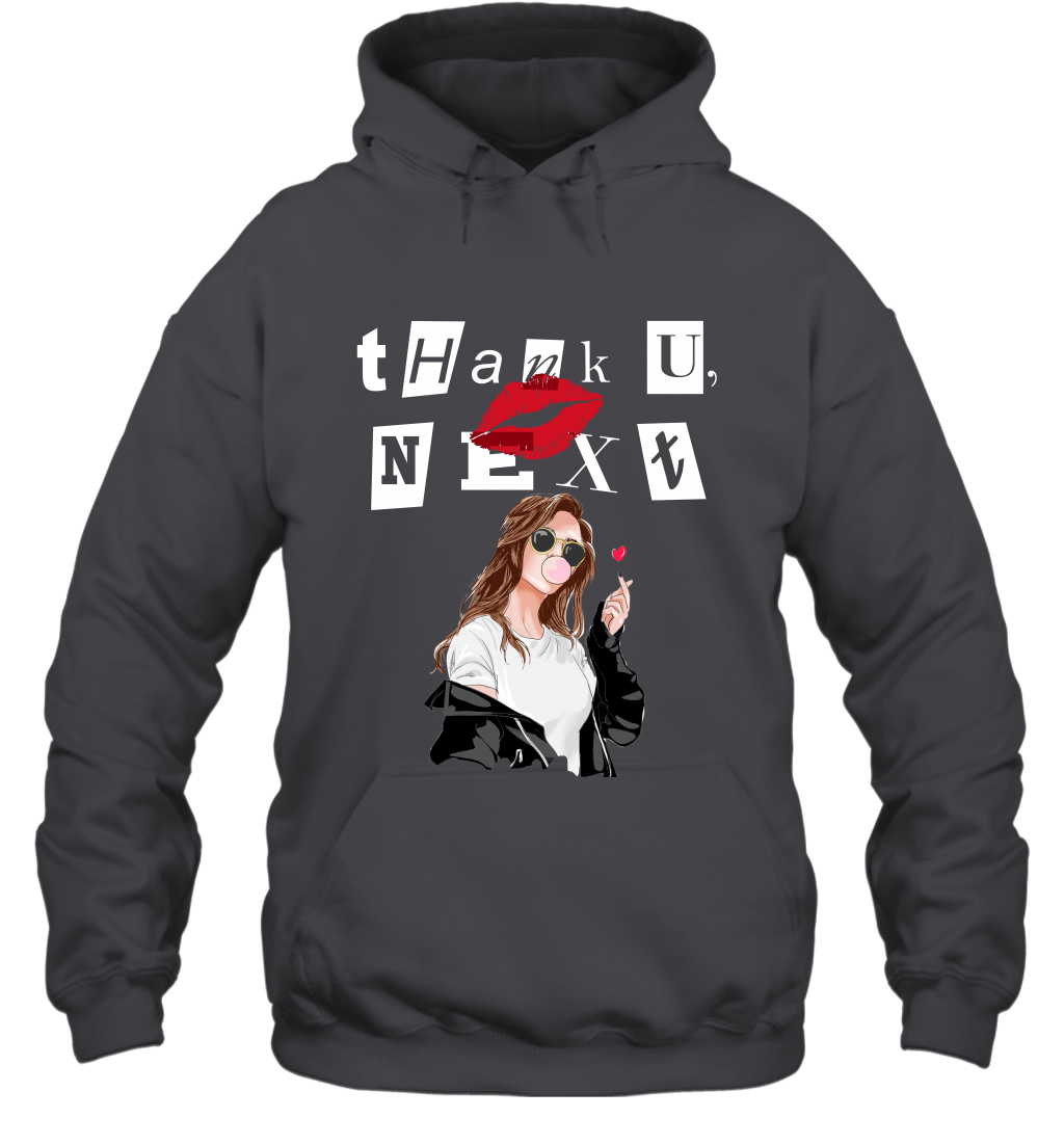 Thank You Next Girls Shirt Hoodie Hoodie Dark Heather