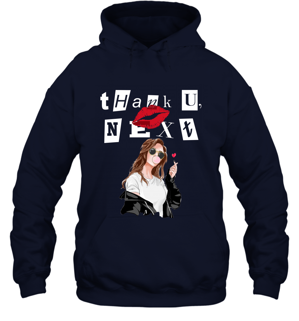 Thank You Next Girls Shirt Hoodie Hoodie Navy