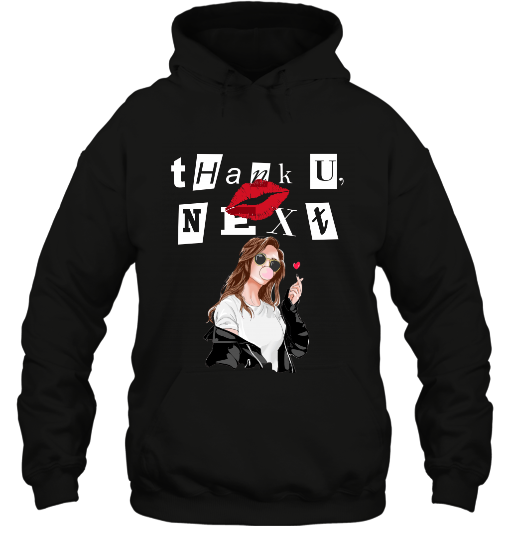 Thank You Next Girls Shirt Hoodie Hoodie Black