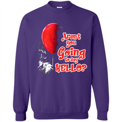 Halloween T-shirt Aren't You Going To Say Hello T-shirt Orange