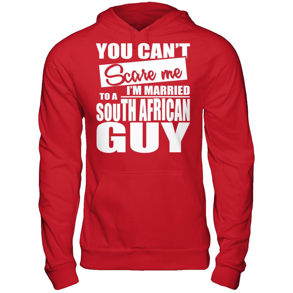 You Can't Scare Me I'm Married To A South African Guy Gildan - Pullover Hoodie Red