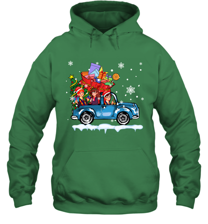 Harry Potter On The Car Merry Christmas Hoodie Hoodie Irish