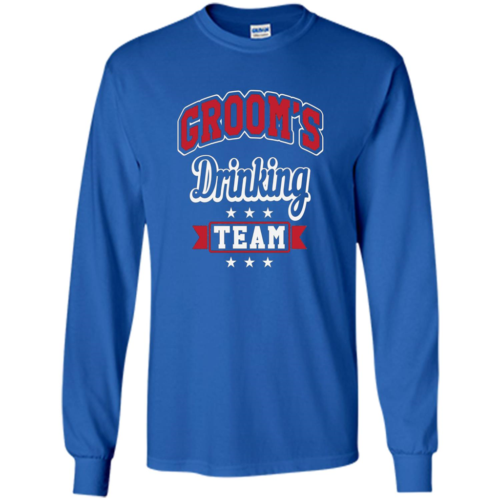 Funny Groom's Drinking Team T-shirt Bachelor Party