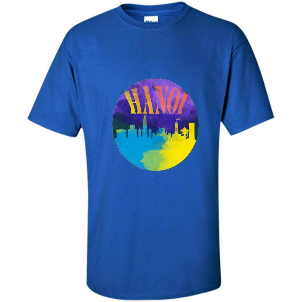 Love Vietnam T-shirt Hanoi Skyline Horizon Sunset Royal