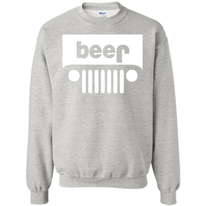 Funny Drinking T-shirt Adult Beer Jeep Ash