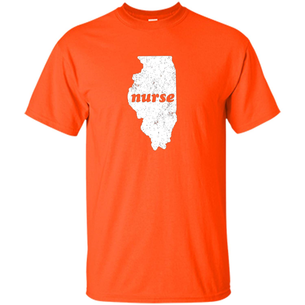 Nursing T-shirt Nurse Graduation Illinois T-shirt Orange