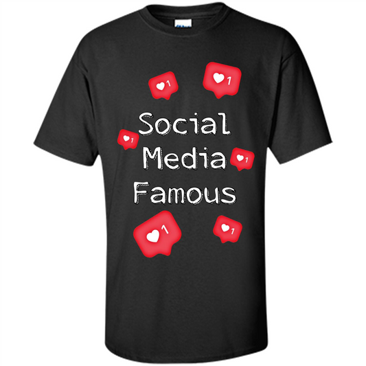 Social Media Famous T-shirt Black