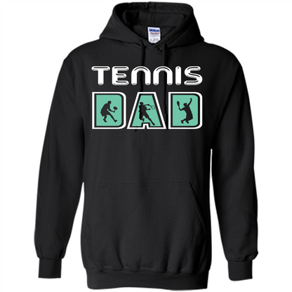 Tennis Lover T-shirt Tennis Dad Black